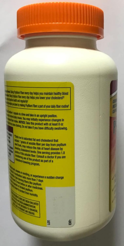 Fiber Capsules Kirkland Therapy, 360 Capsules - Fiber Supplement for Regularity, Compare to Metamucil