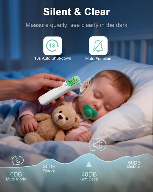 Mode,40 1 Pack) Baby Thermometer for Kids - Ear Thermometer FSA-HSA Eligible, Digital Thermometers for Adults, Accurate