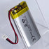HXJNLDC 3.7V 700mAh 802040 3.7-5V 2-Wire DC Rechargeable Lithium Polymer Battery, Suitable for DIY Electronic Products