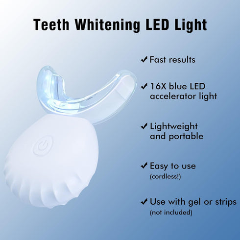 Light,10X Teeth Whitening More Powerful Blue Led Light Connected with USB, Non-Battery Teeth Whitening LED Light