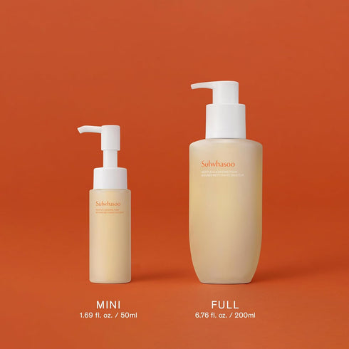 Sulwhasoo Gentle Cleansing Foam - Korean Face Wash for All Skin Types, Hydrating Cleanser, Removes Dirt & Impurities