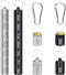 AngleKai Small Portable Pill Case Keychain, 2 Pack Waterproof Pill Organizer, Aluminium Alloy Medicine Bottle for Travel