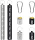 AngleKai Small Portable Pill Case Keychain, 2 Pack Waterproof Pill Organizer, Aluminium Alloy Medicine Bottle for Travel