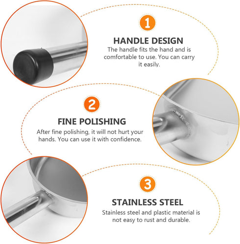 1pc Stainless Steel Dustpan - Heavy Duty Dustpan for Debris Cleaning, Plastic Office Small Shovel