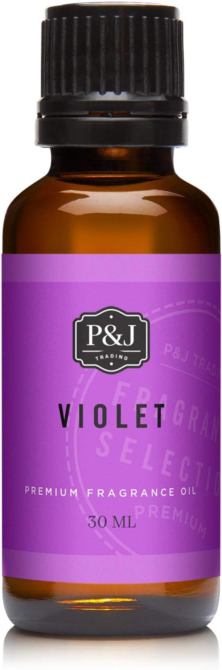 P&J Fragrance Oil - Violet Scent 30ml - Candle Scents, Soap Making, Diffuser Oil