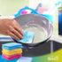 12 Pack Scrub & Wipe Cloths, Dual-Sided Sponges for Kitchen, All-Purpose Cloth for Dishes, Pots, Pans