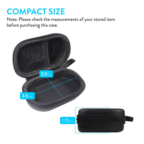 TUDIA EVA Empty Case for Fingertip Pulse Oximeter Blood Oxygen Saturation Monitor, Small Portable Travel Hard Storage