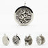 Aromatherapy Essential Oil Diffuser Necklace - Cloud Pattern Stainless Steel Locket Pendant