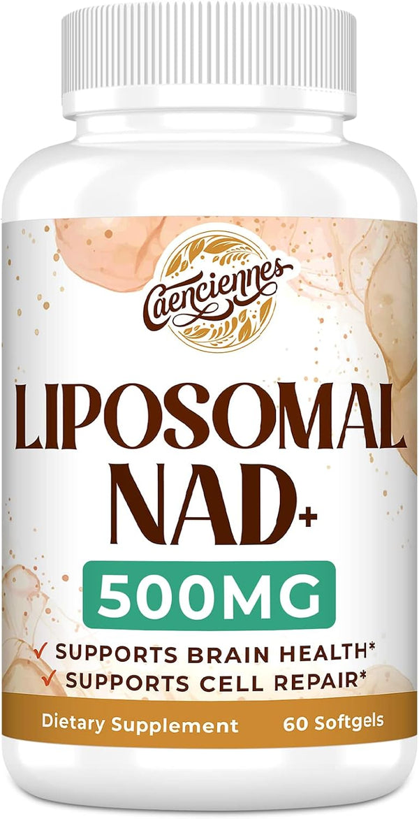 Liposomal NAD+ 500 MG Supplement, Superior Absorption, Healthy Aging, 60 Serving