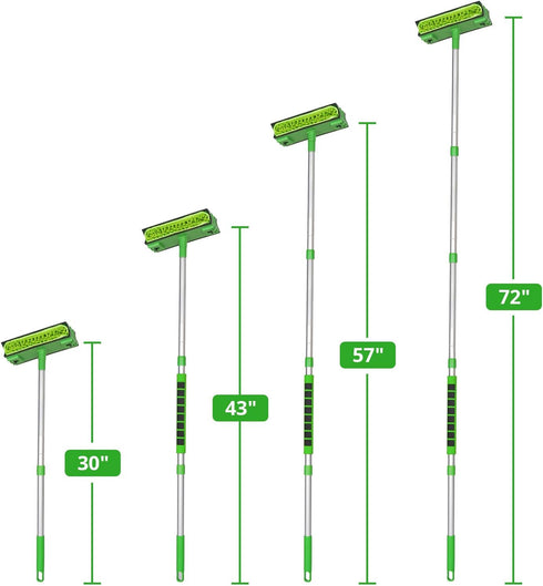 Ceiling Fan Cleaner Duster with 6 Ft Extension Pole, High Ceiling Fan Blade Cleaning Tool with Microfiber Duster Pads