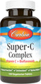 Carlson - Super-C Complex - Vitamin C + Bioflavonoids, 100 Vegetarian Tablets