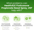 HealthA2Z 50mcg, 24-Hour 240 (2 Pack, 120 Allergy Relief, Fluticasone Propionate Nasal Spray, Allergy Relief, Dye Free