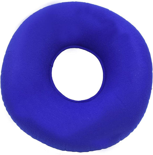 Inflatable Hemorrhoid Pillow with Pump, Butt Pillow for Tailbone Pain Relief, Coccyx Seat Cushion (Blue)