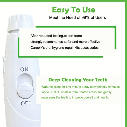 Oral Hygiene Accessories - Replacement Hose and Handle Parts for Waterpik Water Flosser WP-100 WP-300 WP-660 WP-900