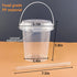 Qsqwsuye 15sets 34 packaging disposable plastic cup with lid and straw, ounce reusable and suitable for outdoor travel
