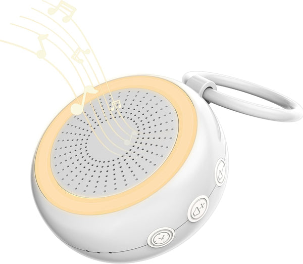 SPLENPAW Portable White Noise Machine with 22 Soothing Sounds & Powerful Battery Sleep,