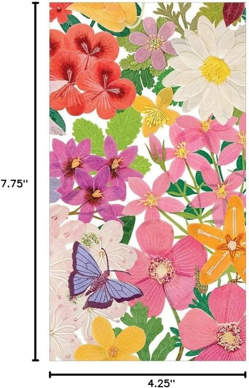 Packs 15 Caspari Halsted Floral Paper Guest Towel Napkins, Two