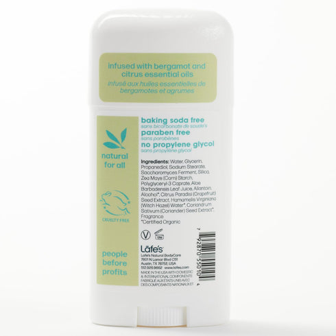 Lafe's Natural Deodorant Stick | 2.25oz Aluminum Free for Women & Men | Paraben & Baking Soda Free, 3-Pack