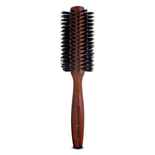 Spornette Deville Boar Bristle Round Brush, 2 Inch for Blow Drying, Curling & Styling