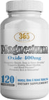 Magnesium 400mg High Potency Supplement, Immune Support, Muscle Recovery, 120 Tablets, USA MADE
