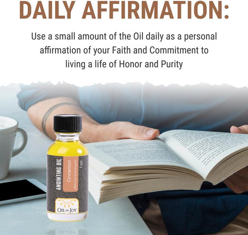 Oil Of Joy 1oz Anointing Oil Cinnamon Holy Oil for Prayers for Personal Use