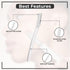 Visage Precision Facial Razors, Touch-up Dermaplaning Tool, Eyebrow Razor, Facial Hair/Peach Fuzz Removal, Face Shavers for Women and Men - 3 count