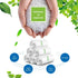 Teivio 10 Liter Strong Trash Bags, 120 Counts, 2.5 Gallon Garbage Bags, Clear, Bathroom Trash Can Liners for Home Office