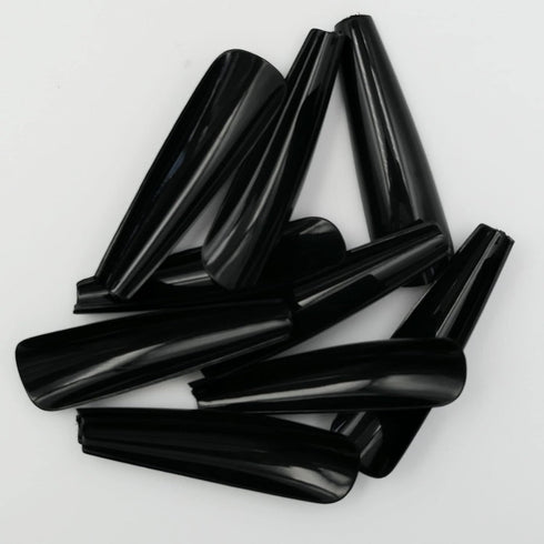 LuckForever 120pc Colored Extra Long Coffin Press on Nails, XL Ballerina False Fake Nails, Full Cover Artificial Nail