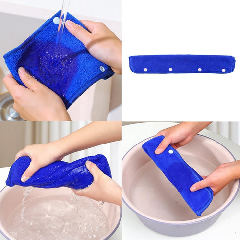 NentMent 2 Pack Floor Squeegee Broom Cover Wrap Mop Sweeping Cloth Baseboard Cleaner Tool Adapter Converter