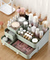 MIUOPUR Makeup Organizer for Vanity, Large Capacity Desk Organizer with Drawers for Cosmetics, Jewelry, Nail Care -