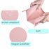 Narwey Small Vegan Leather Makeup Bag, Mini Cosmetic Pouch for Women Travel (Small, Pink)