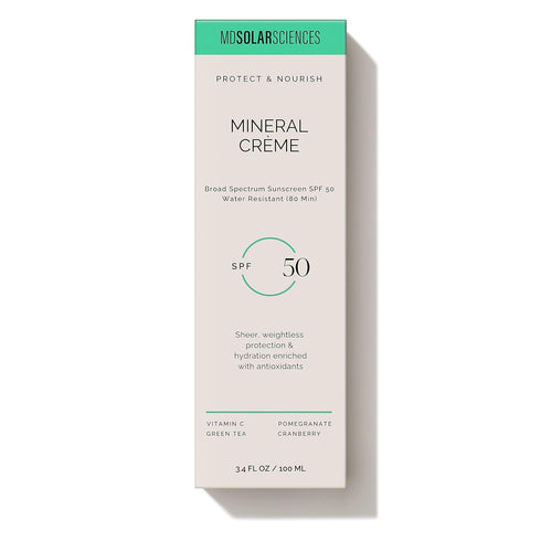 MDSolarSciences Face and Body Sunscreen SPF 50 - Mineral Sunscreen for Kids and Adults, Water-Resistant
