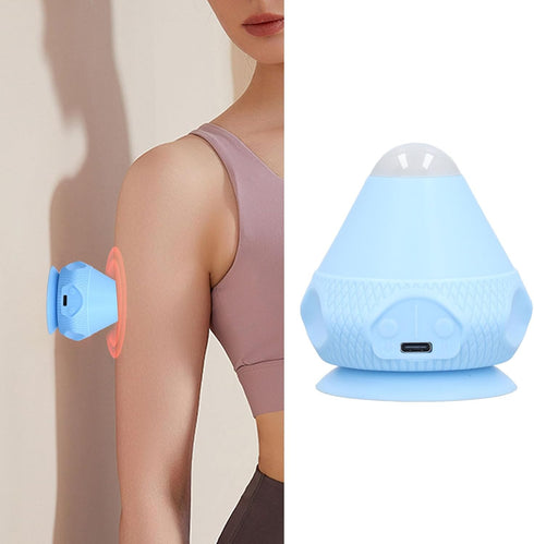 MIFDYU Mountable Massage Ball Suction Cup Wall Vibration Heated Back Massager Trigger Point Deep Tissue Neck Fascia