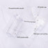 Pack of 3 Nail Polish Remover Pump Empty Dispenser Bottle for Alcohol, Acetone, 150ml, Clear Top Cap