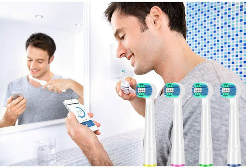 Replacement Heads for Oral B Braun Toothbrushes Electric - 16 Pack Professional Precision & Sensitive Brush Heads