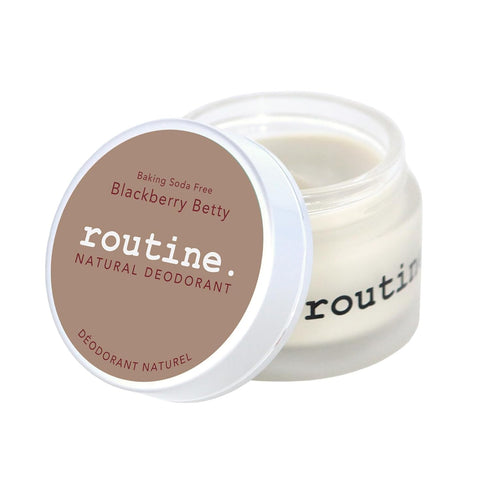 Routine. Natural Aluminum Free Deodorant, 2 Fluid Oz. for Women and Men | BlackBerry Betty No Baking Soda