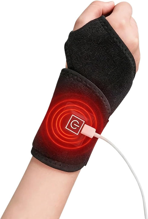 ITODA Wrist Heating Pad USB Heated Wrist Wrap Brace 3 Heat Levels Wrists