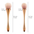 2 Pieces Large Mineral Powder Brush Nail Brushes Kabuki Makeup Brushes Soft Fluffy Foundation Brush Blush Brush for Large Coverage Loose Powder Bronzer Blush Blending Buffing (Rose Gold)