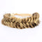 Messy Wide 2 Strands Synthetic Hair Braided Headband - Classic Chunky Elastic Stretch Braid (Highlighted)