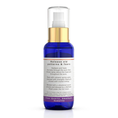 Let Go Aura Crystal Spray, Organic Cinnamon Aroma Essential Oil Aromatherapy Room Freshener for Bedding