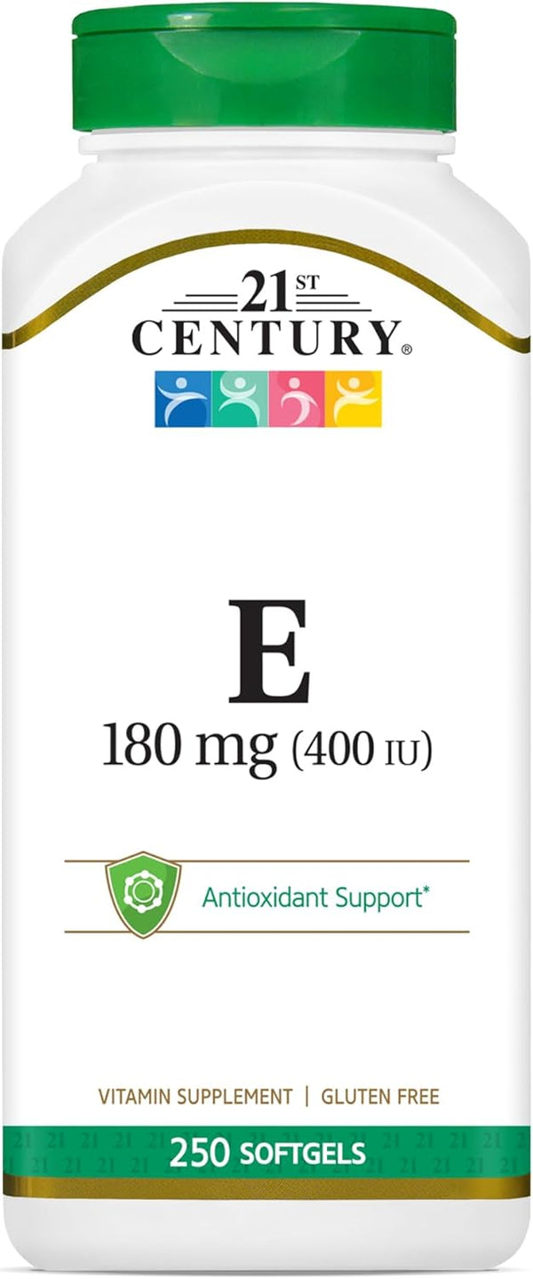 21st Century E 400 I.U. (Dl-Alpha) Softgels, 250 Count