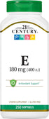 21st Century E 400 I.U. (Dl-Alpha) Softgels, 250 Count
