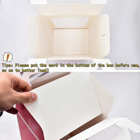Enorteen 12 Pcs Clear Gift Bags with Transparent Window - Candy Boxes, Tote Paper Bags, and Flower Boxes for Bridal