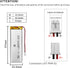 EEMB 3.7V 3700mAh Lithium Polymer Battery - Rechargeable Battery Pack with Wire JST Connector for Wireless Devices
