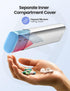 Vaydeer Metal Travel Pill Organizer, 7 Day Weekly Pill Box, Large Capacity Daily Cute Pill Case for Supplements, Pills,