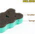 Odor Resistant Dual Sided Non Scratch Scrub Sponge for Coated Dishware