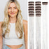 Silver Hair Tinsel Kit 12Pcs Clip in 20.5 Inch Heat Resistant Glitter Hair Accessories