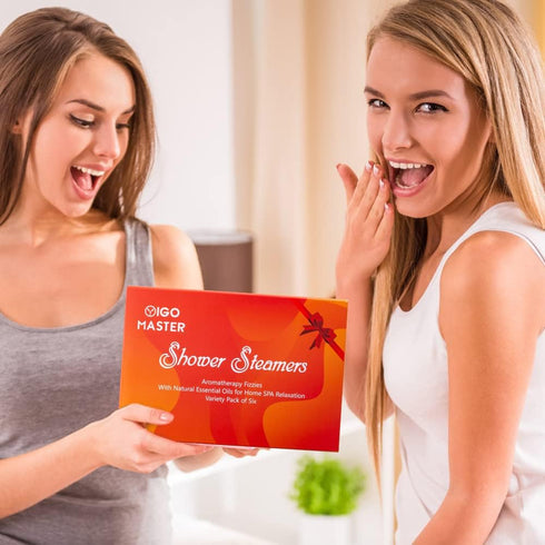 Shower Steamers Aromatherapy Set of 6, Perfect SPA Gifts for Birthday and Mother's Day.