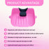 Nolasalon Portable Shampoo Basin for Kids, Baby, Children,Tear Free Hair Washing Basin Tray at Home (Pink)