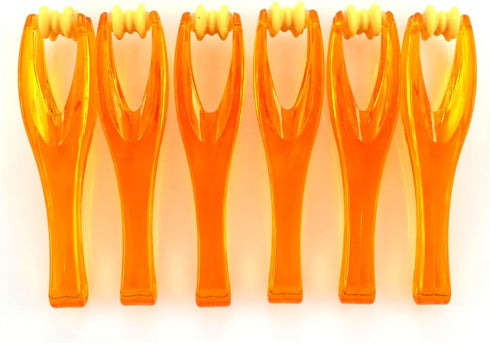 YPY 2 Pieces Orange Finger Joints Massager Handheld Blood Circulation Tool, Stress Relief Plastic Care